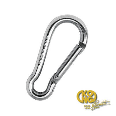 Kong Tested Classic Carbine Hook No Eye - Stainless Steel Marine Grade 316